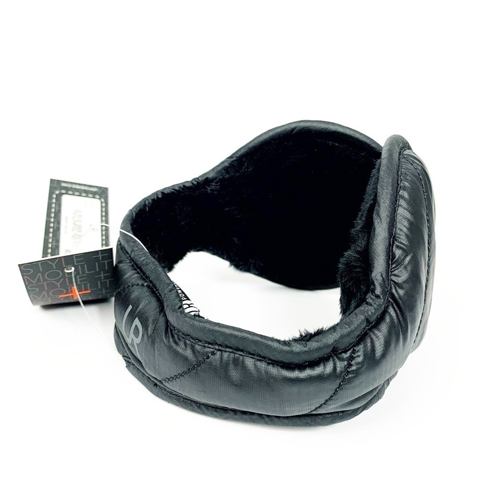 UR Powered Black Behind-the-Head Ear Warmers • Puffer Winter Ear Muffs • NWT
